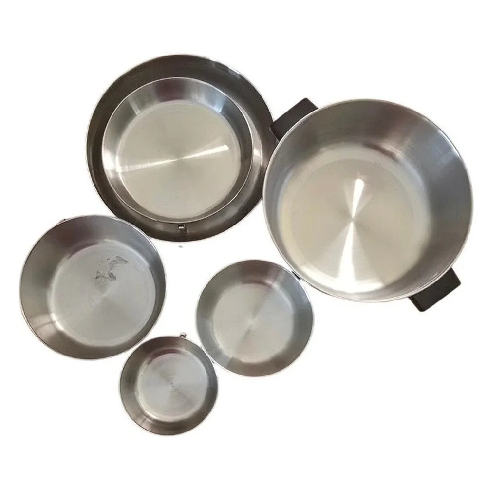 Rare Vintage 1985 J.A. Bornschaft 10 piece Copper Bottom Cookware Set New In Box